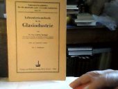 kniha Laboratoriumsbuch fur die Glasindustrie, Verlag von Wilhelm Knapp 1950