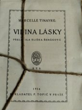 kniha Vidina lásky, F.Topič 1916