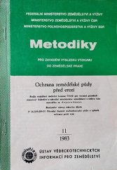 kniha Ochrana zemědělské půdy před erozí, Ústav vědeckotechnických informací pro zemědělství 1983