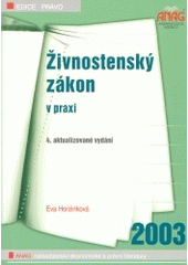 kniha Živnostenský zákon v praxi, Anag 2003