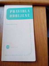 kniha Pravidla odbíjené, Čs. obec sokolská 1950