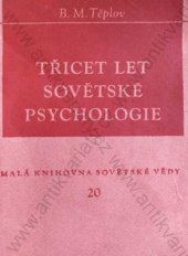 kniha Třicet let sovětské psychologie, Orbis 1949