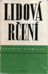 kniha Lidová rčení, Fr. Borový 1947