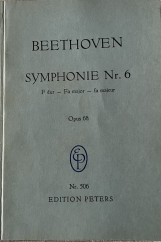 kniha Symphonie Nr. 6 F dur Opus 68 Nr. 506, Edition Peters 1956