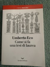 kniha Come si fa una tesi di laurea, La nave di Teseo 2019