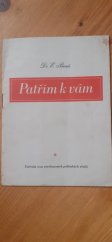 kniha Patřím k vám, Ústřední svaz osvobozených politických vězňů 1946