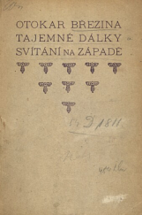 kniha Tajemné dálky a Svítání na západě, Moderní revue 1900