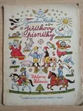 kniha Jiříčkovy písničky  Zpěv a klavír , Hudební Matice Umělecké Besedy 1923