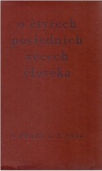 kniha Písně o čtyřech posledních věcech člověka, Václav Pour 1934
