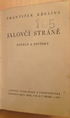 kniha Jalovčí stráně novely a povídky, Novina 1937