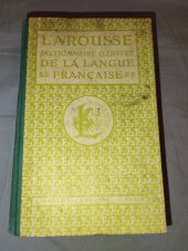 kniha Dictionnaire illustré de la langue francaise , Larousse 1935