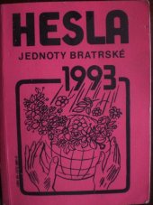 kniha Hesla Jednoty bratrské 1993, Jednota bratrská 1993