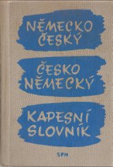 kniha Německo-český a česko-německý kapesní slovník, SPN 1968