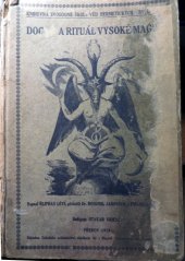 kniha Dogma a rituál vysoké magie. II, - [Rituál vysoké magie], Ústřední nakladatelství okultních děl 1919