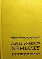 kniha Jak se to řekne německy, SPN 1975