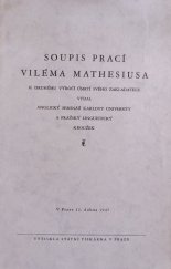 kniha Soupis prací Viléma Mathesiusa, Anglický seminář 1947