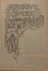 kniha Ze vzpomínek. [Díl] 1, Česká grafická Unie 1930