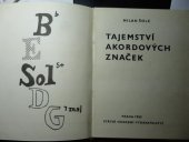 kniha Tajemství akordových značek, Státní Hudební Vydavatelství 1965