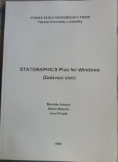 kniha STATGRAPHICS Plus for Windows (zadávání úloh), Vysoká škola ekonomická 1999