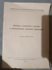 kniha Metody a materiály k nácviku a zdokonalování německé výslovnosti, SPN 1981