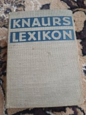 kniha Knaurs lexikon, Berlin Askanischen Verlag Carl Albert Kindle 1939