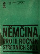 kniha Němčina pro 3. ročník středních škol, SPN 1978