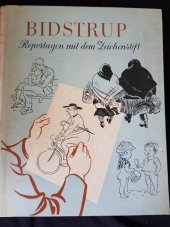 kniha Reportagen mit dem Zeichenstift, VEB Verlag der Kunst Dresden 1954