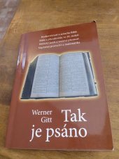 kniha Tak je psáno o hodnověrnosti Bible, A-Alef 2004