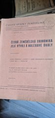 kniha Česká zemědělská ekonomika, její vývoj a naléhavé úkoly soubor přednášek a jednání z I. sjezdu zemědělských ekonomistů v Praze dne 6. a 7. března 1939, Česká akademie zemědělská 1940