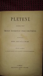 kniha Pletení, Höfer a Klouček 1901