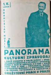 kniha Panorama kulturní zpravodaj (91. publikace) svázaný ročník 1928, Družstevní práce 1928