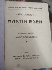 kniha Martin Eden, Ústř. tisk. družstvo soc. strany čsl. lidu pracujícího 1929