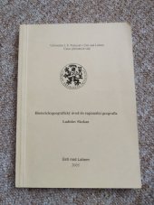 kniha Historickogeografický úvod do regionální geografie, Univerzita Jana Evangelisty Purkyně, Pedagogická fakulta 2000