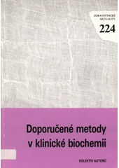 kniha Doporučené metody v klinické biochemii, Avicenum 1992