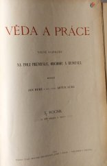 kniha Věda a práce X. ročník volné rozhledy na poli průmyslu, obchodu a řemesel, F. Šimáček 1902