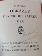 kniha Obrázky z východu i západu ČSR, K. Vika 1930