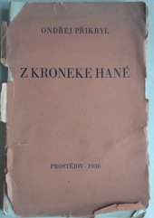 kniha Z kroneke Hané, Hlasy z Hané 1936