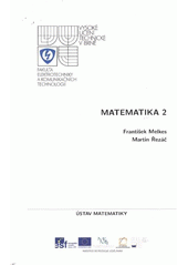 kniha Matematika 2, Vysoké učení technické, Fakulta elektrotechniky a komunikačních technologií, Ústav matematiky 2012