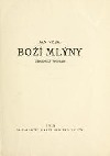 kniha Boží mlýny Chodský rom., Beníško 1923