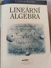 kniha LINEÁRNÍ ALGEBRA, Matfyzpress 2005