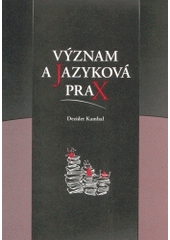 kniha Význam a jazyková prax, Univerzita Palackého 2003