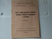 kniha Klíč k překladovým cvičením učebnice Německy hovorem a četbou, SPN 1970