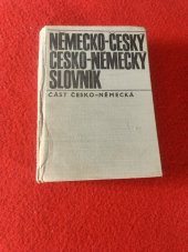 kniha Německo-český a česko-německý slovník Česko-německá část, Státní pedagogické nakladatelství 1970