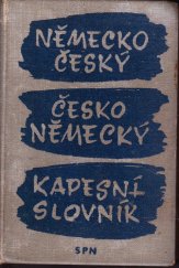 kniha Německo-český a česko-německý kapesní slovník, Státní pedagogické nakladatelství 1965