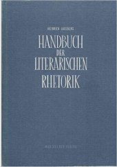 kniha Handbuch der literarischen Rhetorik Eine Grundlegung der Literaturwissenschaft, Hueber 1973