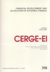 kniha Financial development and allocation of external finance, CERGE-EI 2009