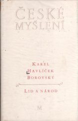 kniha Lid a národ úvahy a články z let 1845-1851, Melantrich 1981