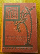 kniha Přední rodina Tasajarská, B. Kočí 1926