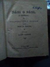 kniha Sám a sám francouzský román, Politika 1887