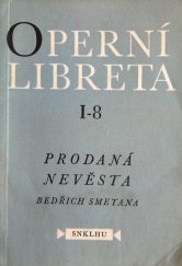 kniha Prodaná nevěsta, SNKLHU  1958